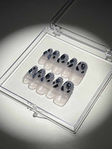 BLUE CRYSTAL GLITTER PRESS ON NAILS Press On Nails Oh CICI