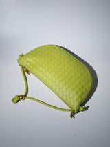 MIDGE WOVEN DRAWSTRING BAG IN GREEN Bags Oh CICI