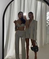 SPARKLE BLAZER THREE PIECE SET Sets styleofcb