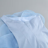 ONE SHOULDER FLOWER MINI DRESS IN BLUE Dresses styleofcb