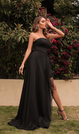 OFF SHOULDER BACKLESS MAXI DRESS IN BLACK styleofcb