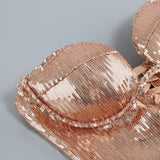 STRAPLESS SEQUIN MAXI DRESS Dresses Oh CICI