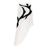 EXAGGERATED RUFFLE SWIMSUIT IN BLACK styleofcb