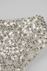 ONE-SHOULDER SEQUINS CUT OUT SPLIT MAXI DRESS Sequins Dress Oh CICI