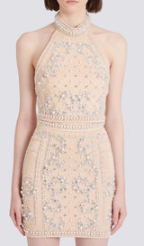 PEARL EMBROIDERED TWO PIECE SET IN IVORY DRESS STYLE OF CB