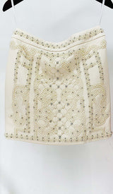 PEARL EMBROIDERED TWO PIECE SET IN IVORY DRESS STYLE OF CB