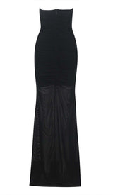 PLUNGING HALTER NECKLINE MAXI DRESS IN BLACK DRESS STYLE OF CB