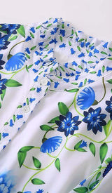 RETRO-INSPIRED TIERED MAXI DRESS IN BLUE DRESS styleofcb