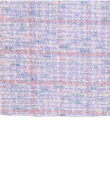 RHINESTONE BOWTIE TWEED MINI DRESS IN PURPLE DRESS STYLE OF CB