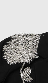 RHINESTONE DETAIL JACKET IN BLACK DRESS STYLE OF CB