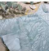 RHINESTONE STRAP HEM DRESS IN BLUE styleofcb