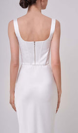 ROSES EMBELISHED CORSET TWO PIECES SET DRESS styleofcb