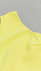 RUFFED ONE-SHOULDER MAXI DRESS IN YELLOW DRESS STYLE OF CB