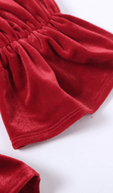 Retro square neck waist dress styleofcb