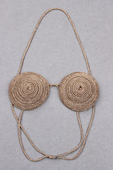 RHINESTONE EMBELLISHED SILK BRA TOP IN GOLD TOPS & SKIRTS styleofcb