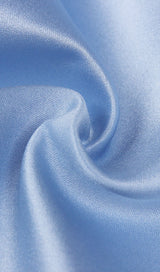 SATIN CRYSTAL BOW SKIRT IN BLUE Skirts styleofcb