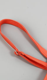 SATIN RUCHED MINI DRESS IN ORANGE Dresses styleofcb