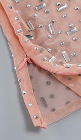 SEQUIN RHINESTONE MESH TOP IN LEAVES styleofcb