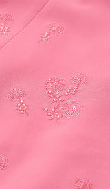SLEEVELESS EMBROIDERED MINI DRESS IN PINK DRESS STYLE OF CB