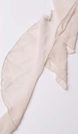 SLEEVELESS RUFFLES MINI DRESS IN WHITE DRESS STYLE OF CB