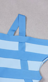 SLIT MINI DRESS IN BLUE Dresses styleofcb