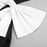 SLIT OPEN BOW BELTED MAXI DRESS IN BLACK DRESS sis label