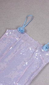 SPAGHETTI STRAP RUFFLE MAXI DRESS IN SKY BLUE DRESS styleofcbdress