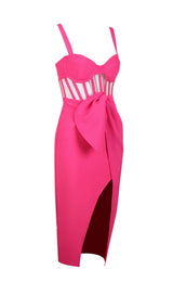 SPLIT BANDAGE MIDI DRESS IN RED Dresses styleofcb