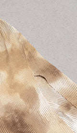 SPOT-PRINT THIGH SLIT MIDI DRESS IN COFFEE BEANS DRESS STYLE OF CB