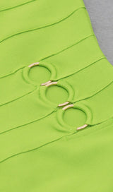 STRAPLESS MINI DRESS IN GREEN Dresses styleofcb