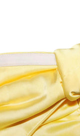 STRAPLESS MINI DRESS IN YELLOW Dresses styleofcb