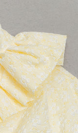 STRAPLESS RUFFLE MIDI DRESS IN IVORY DRESS sis label