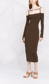 STRAPPY HOLLOW STRAPLESS BANDAGE MINI DRESS IN BLACK Dresses styleofcb