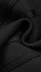 STRAPPY BANDAGE MIDI DRESS IN BLACK DRESS STYLE OF CB