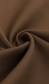 TAWNY YARN SLEEVE BANDAGE MIDI DRESS Dresses styleofcb