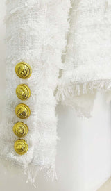 TWEED DOUBLE-BREASTED BUTTON BLAZER& PANT SET DRESS STYLE OF CB