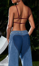 BACKLESS LACE FLOWER TOP Tops styleofcb