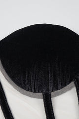 VELVET ONE SHOULDER STRAPLESS MESH MAXI DRESS Gowns styleofcb