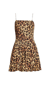 LEOPARD OUT STRAPPY MINI DRESS DRESS STYLE OF CB