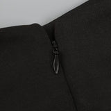 BANDAGE RUCHED MIDI DRESS IN BLACK Dresses styleofcb