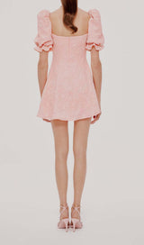 DIAMOND FLORAL BACKLESS MINI DRESS IN PINK DRESS STYLE OF CB