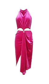 SPLIT MAXI DRESS IN PINK Dresses styleofcb