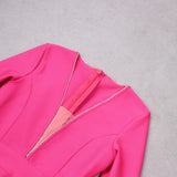 FEATHER PLUNGE MINI DRESS IN RED DRESS STYLE OF CB