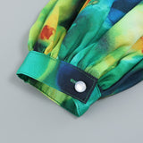 LONG SLEEVE MAXI DRESS IN GREEN styleofcb