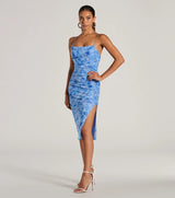 Endless Events Strappy Back Floral Midi Dress