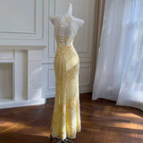 Nefertiti Maxi Dress - Lemon