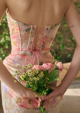 florence Floral Mirror Corset skirt set