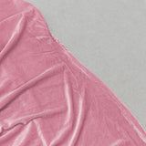 ROSE PINK SINGLE LONG SLEEVE RUCHED SIDE DETAIL MAXI DRESS