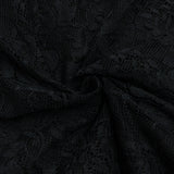 V-NECK LACE SLIM-FIT WAISTLINE DRESS