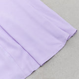 ONE SHOULDER RUFFLE TRIM DRESS IN PURPLE